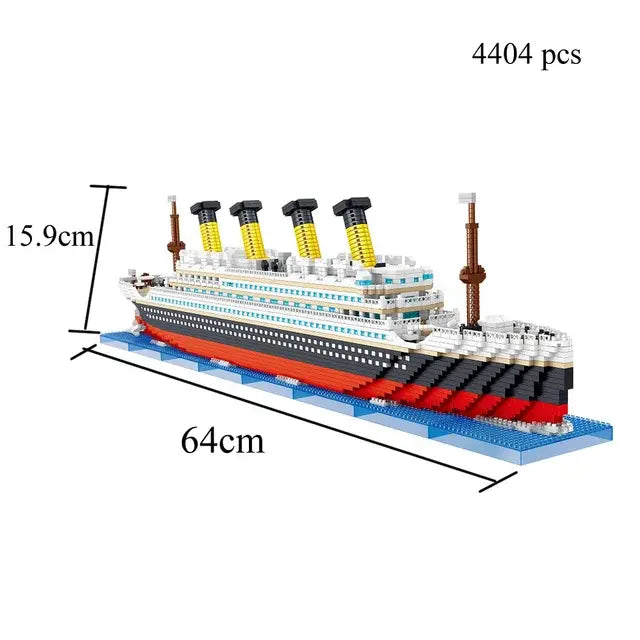 Titanic 3D Plastic Model Ship Building Blocks for Adults