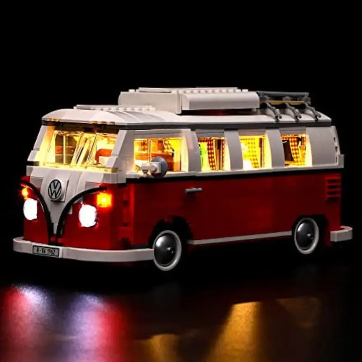 Classic 1962 T1 Camper Van Decorative Lamp With Battery Box (Not Include Lego Building Blocks)