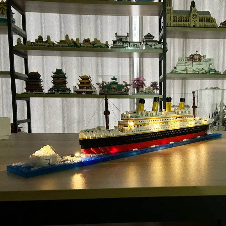 Titanic 3D Plastic Model Ship Building Blocks for Adults