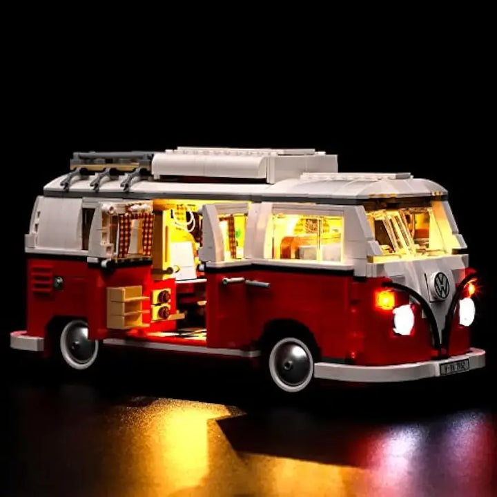 Classic 1962 T1 Camper Van Decorative Lamp With Battery Box (Not Include Lego Building Blocks)