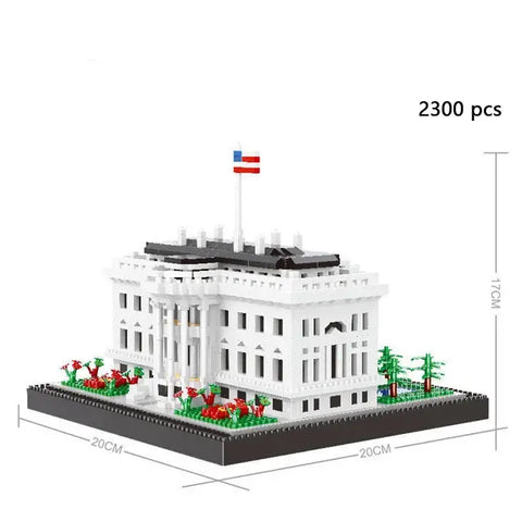 White House Mini Block Building Blocks for Adults Architecture Toys