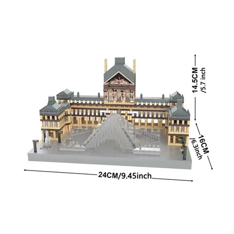 Louvre Block Building Blocks for Adults Architecture Toys